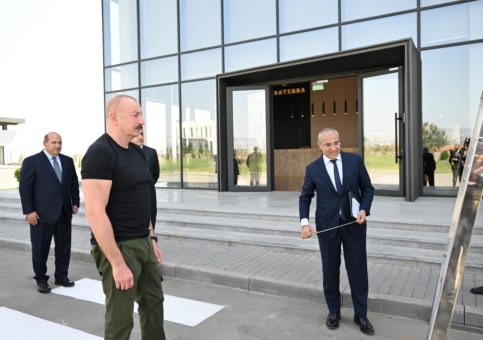 Prezident İlham Əliyev Ağdam Sənaye Parkında “Tabaterra” Tütün Məhsulları Zavodunun Açılışında İştirak Edib