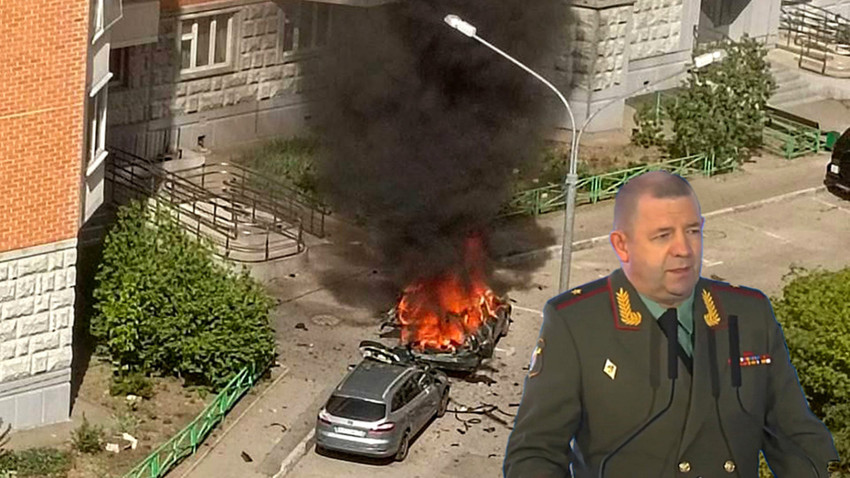 Moskvada avtomobil partladı: Ölən şəxs generaldır